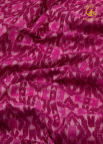 Krasha - Berry Pink and Raspberry Pink Handwoven Ikat Fabric