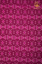 Krasha - Berry Pink and Raspberry Pink Handwoven Ikat Fabric