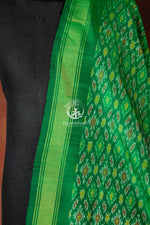 Bhadra - Emerald Ikat Silk Cotton Dupatta