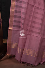 Bhadra - Black and Mauve Handwoven Suit Set