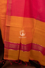 Bhadra - Soft Orange and Pink Handwoven Suit Set