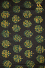 Ushraa - Verdent Jewels Ajrakh Silk Fabric - 2.5m