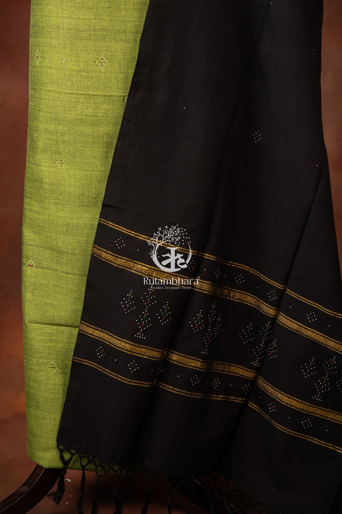 Nuktaa - Forest Lime Noir Tangaliya 2 pc Suit Set – A Dana Weave Legacy