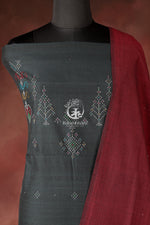 Nuktaa - Midnight Teal and Maroon Tangaliya 2 pc Suit Set – A Dana Weave Legacy
