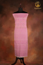 NUKTAA -BLUSH MAUVE HANDWOVEN TANGALIYA COTTON KURTA FABRIC