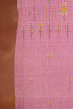NUKTAA -BLUSH MAUVE HANDWOVEN TANGALIYA COTTON KURTA FABRIC