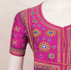 Hand Embroidered Pure Silk Crop Top