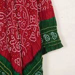 Handcrafted Bandhani Gajji Silk Dupatta-Rutambhara-RUTAMBHARA