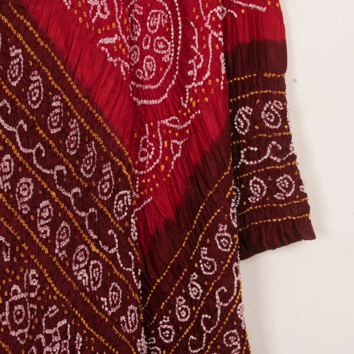 Handcrafted Bandhani Gajji Silk Dupatta
