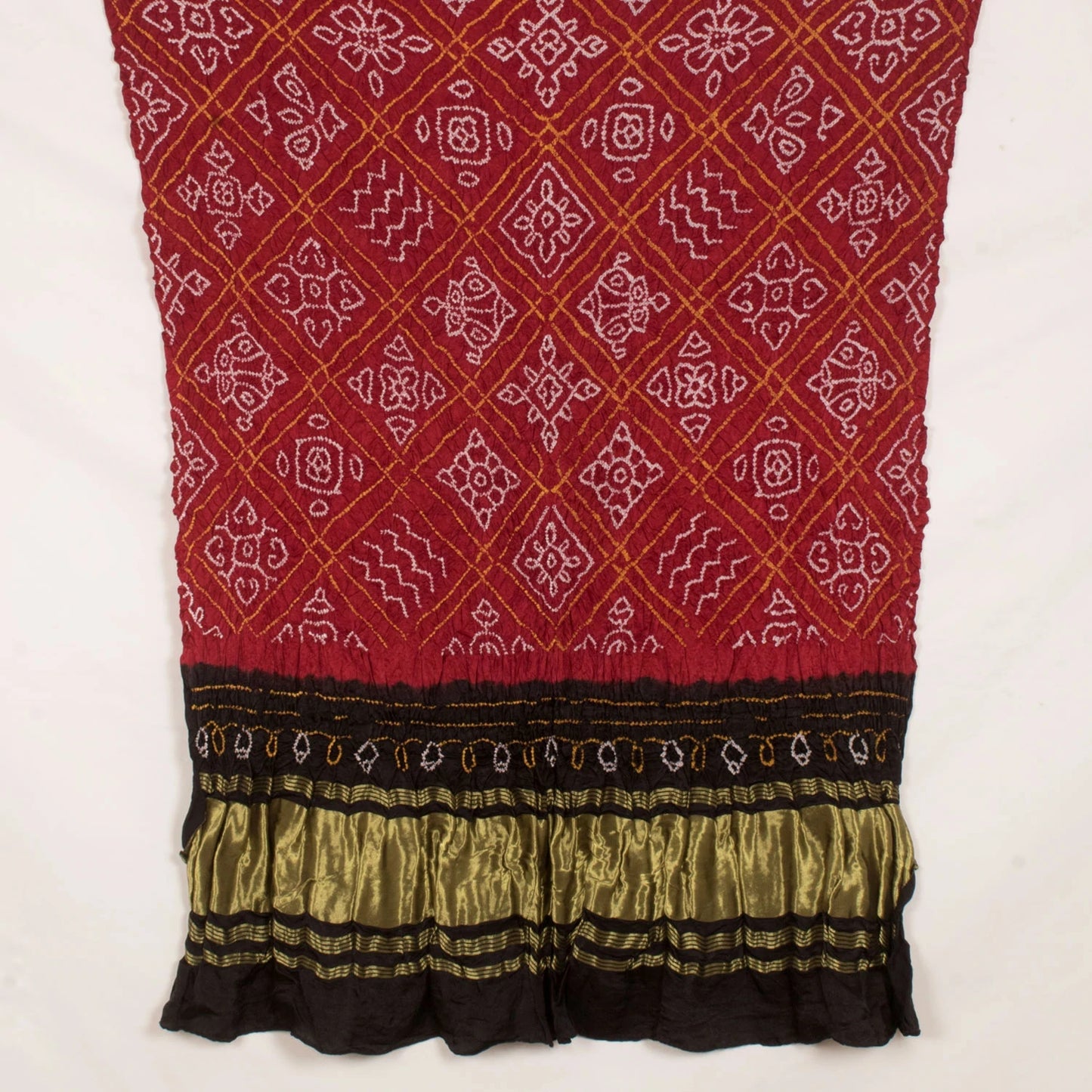 Handcrafted Bandhani Gajji Silk Dupatta