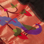 Handwoven Paithani Silk Dupatta-Rutambhara-RUTAMBHARA