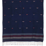 Handwoven Jamdani Cotton Dupatta-Rutambhara-RUTAMBHARA