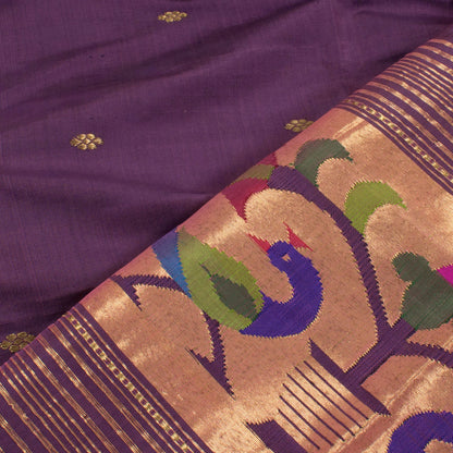 Handwoven Paithani Silk Dupatta-Rutambhara-RUTAMBHARA