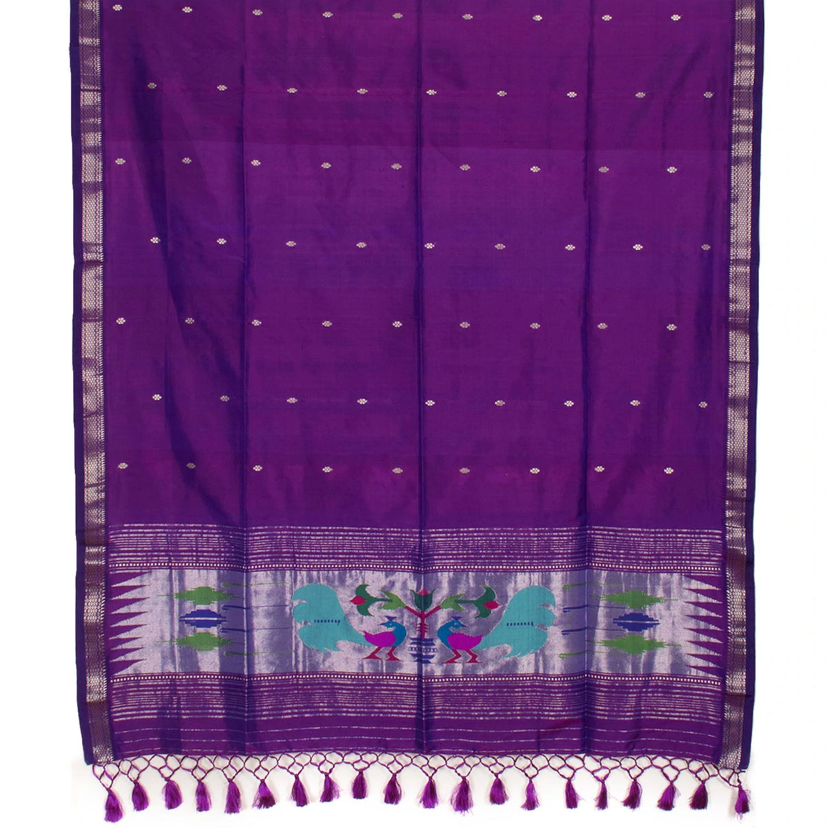 Handwoven Paithani Silk Dupatta
