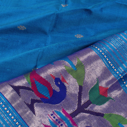 Handwoven Paithani Silk Dupatta-Rutambhara-RUTAMBHARA