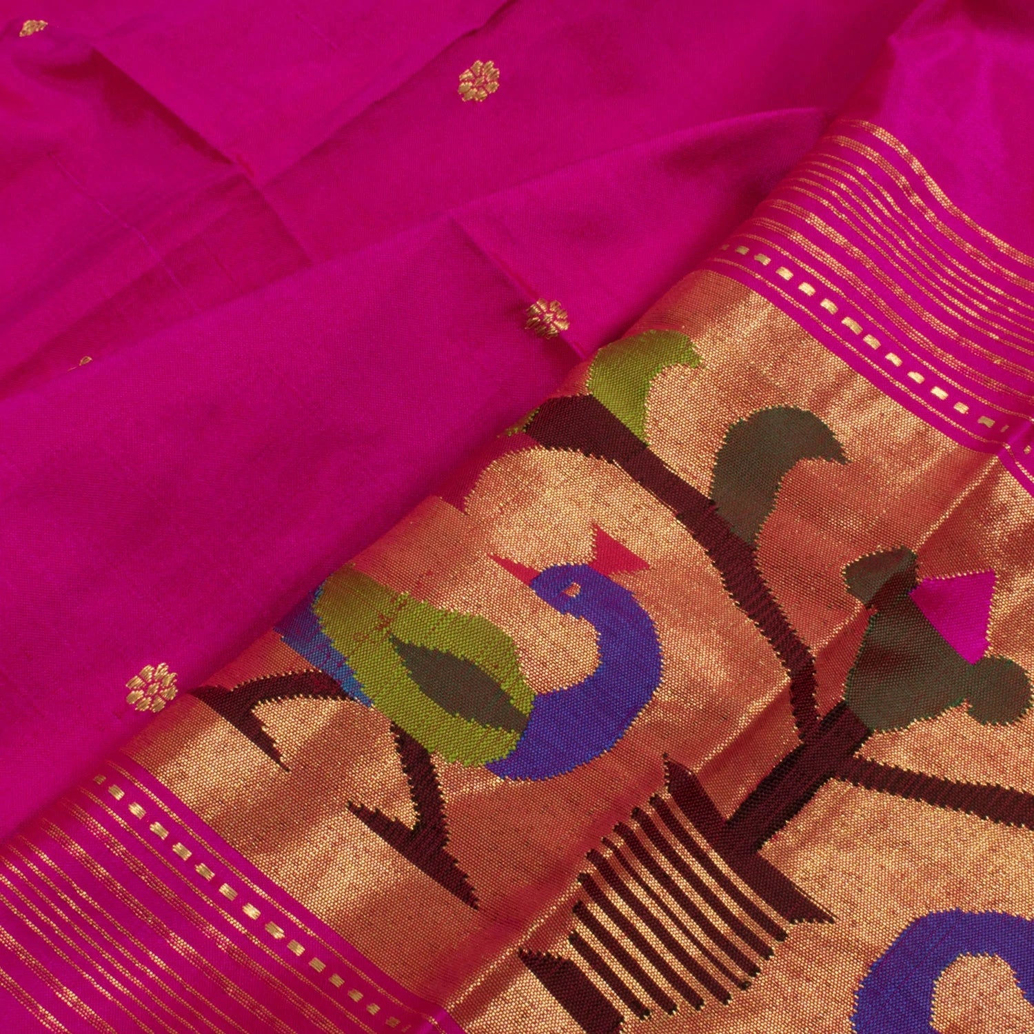Handwoven Paithani Silk Dupatta