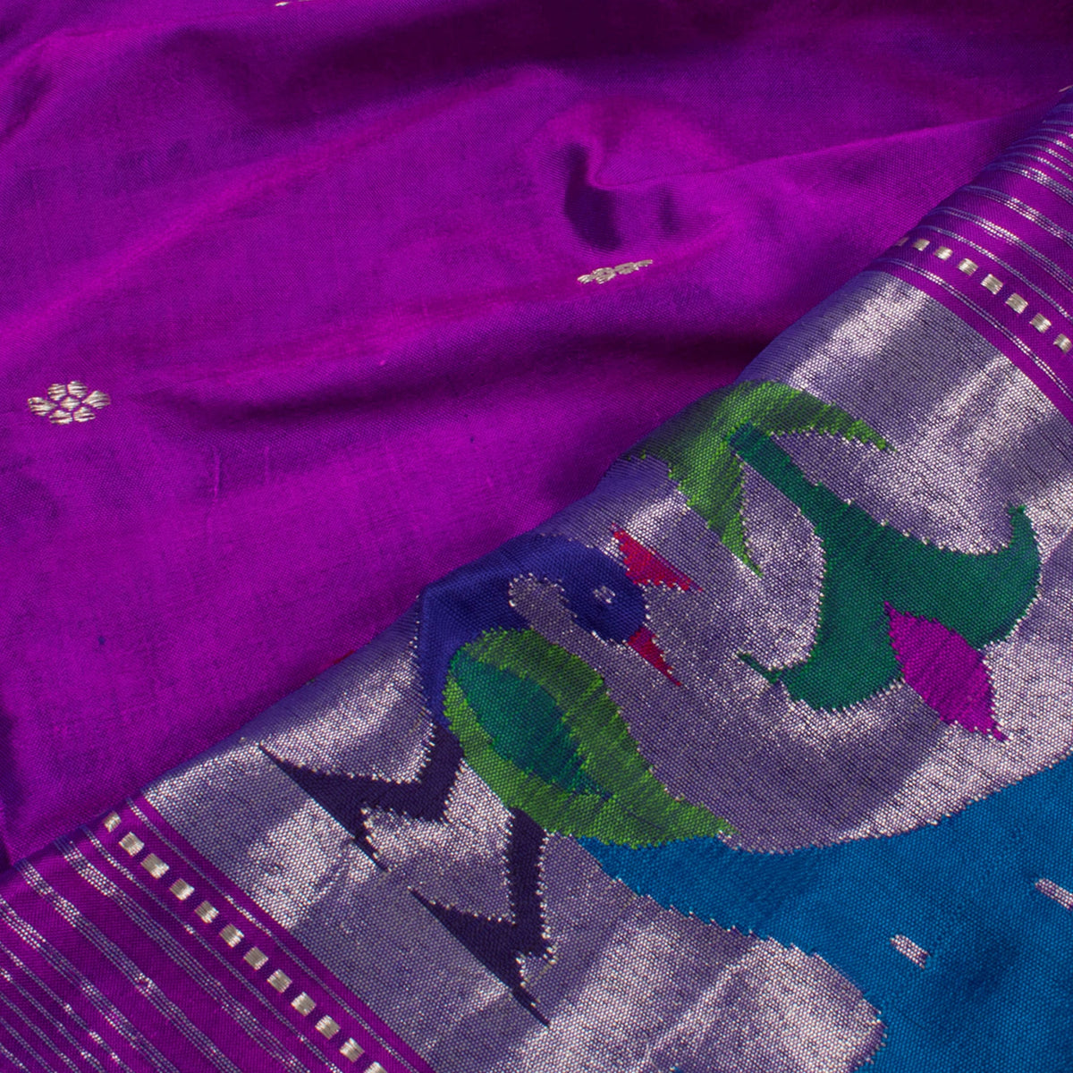 Handwoven Paithani Silk Dupatta