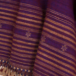 Handwoven Kutchi Weave Tussar Merino Wool Shawl-Rutambhara-RUTAMBHARA