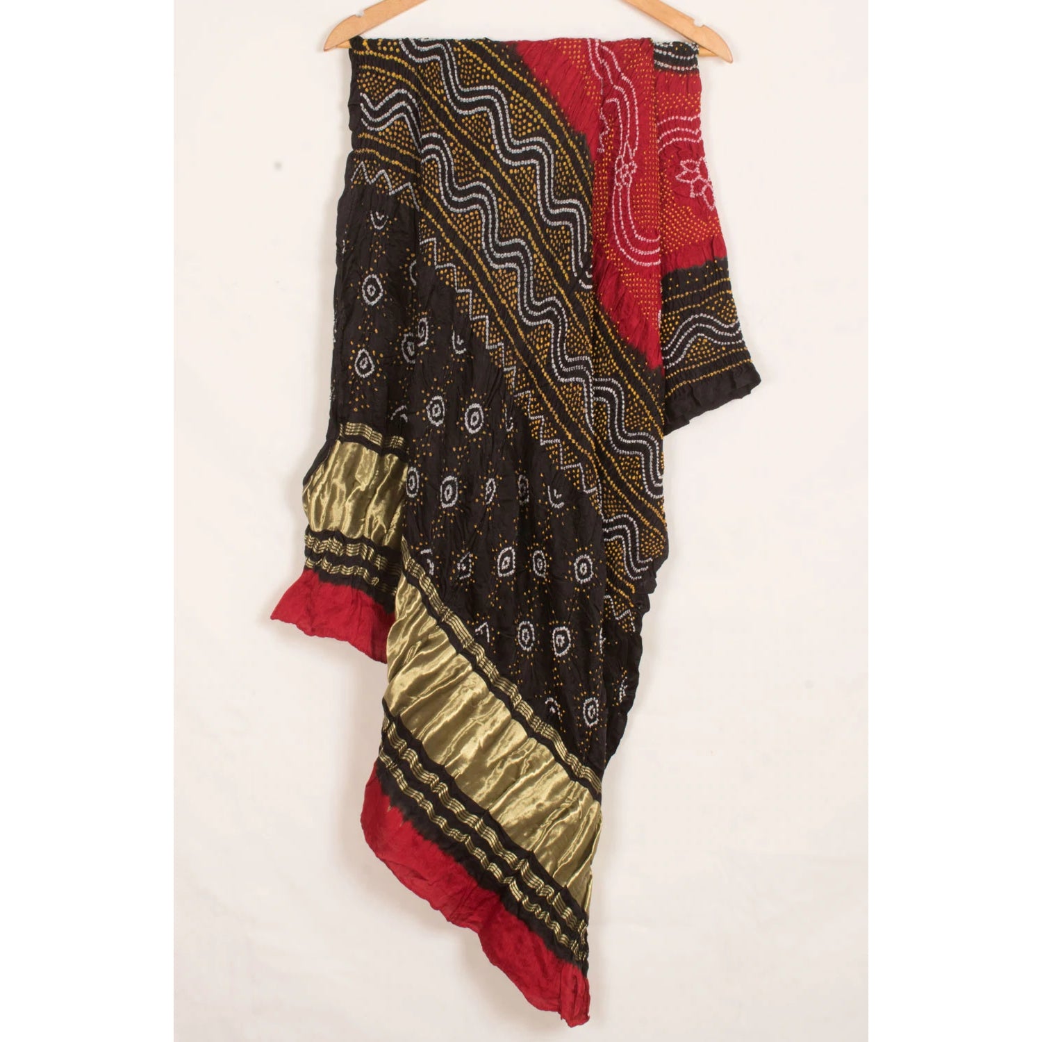Handcrafted Bandhani Gajji Silk Dupatta