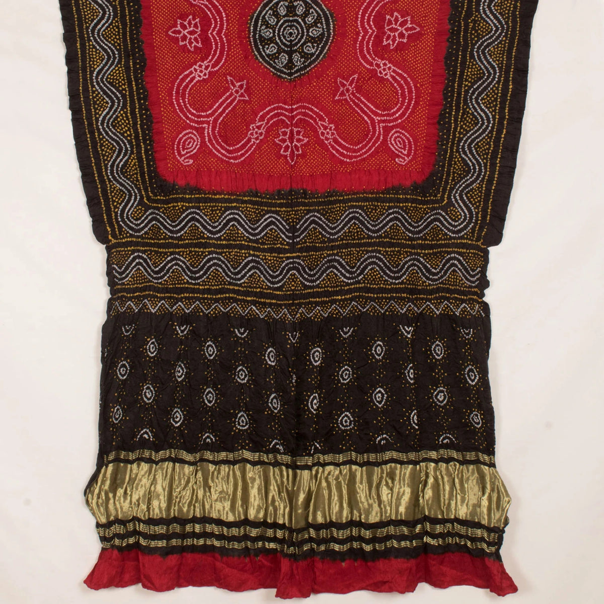 Handcrafted Bandhani Gajji Silk Dupatta