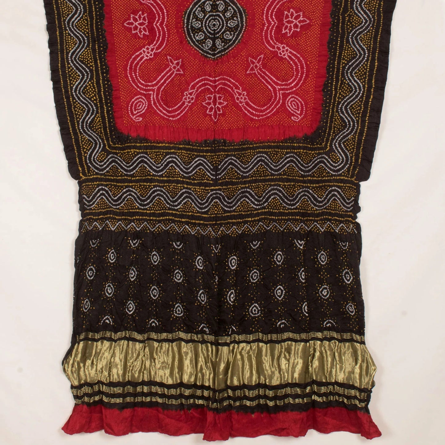 Handcrafted Bandhani Gajji Silk Dupatta