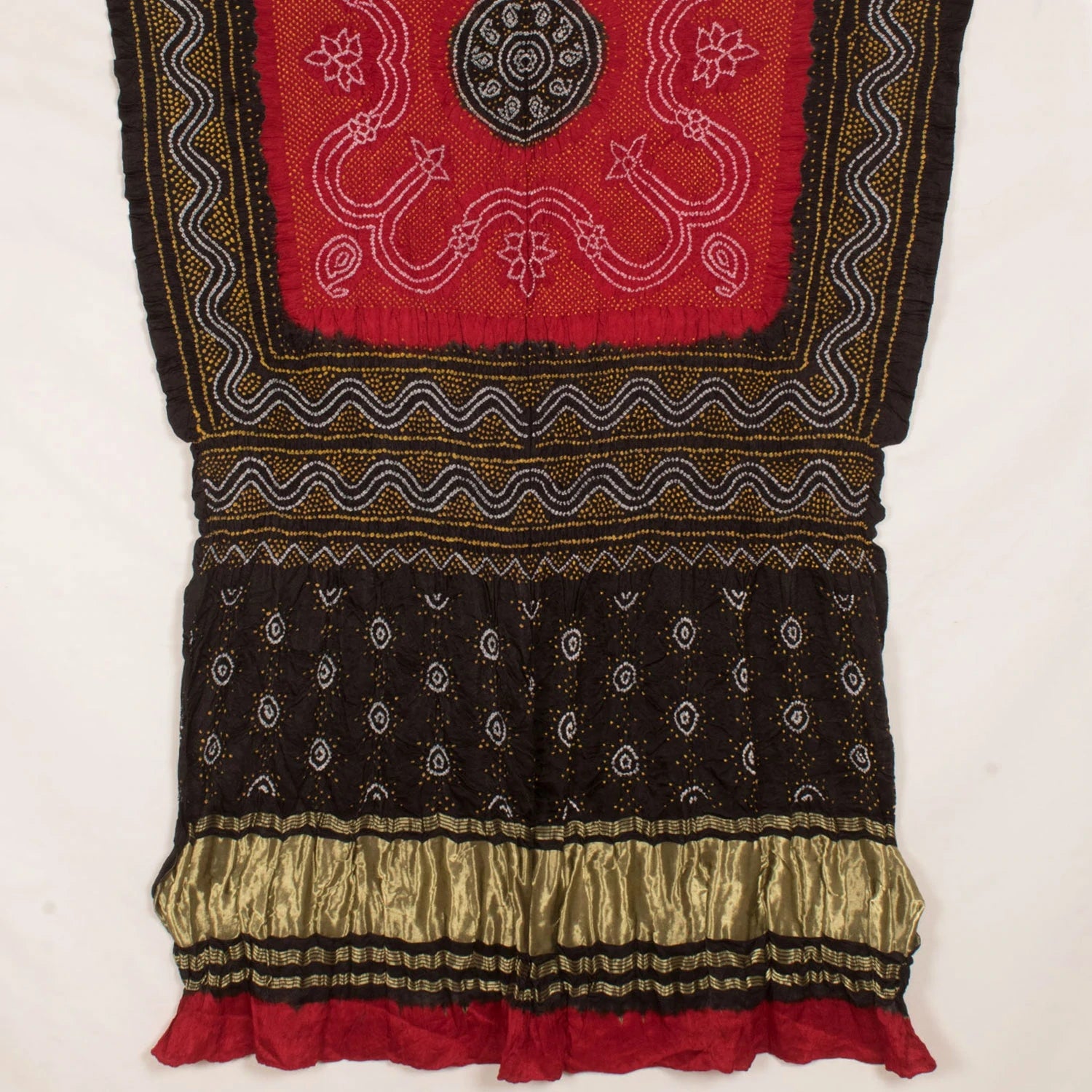 Handcrafted Bandhani Gajji Silk Dupatta