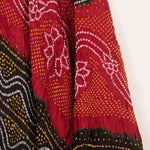 Handcrafted Bandhani Gajji Silk Dupatta-Rutambhara-RUTAMBHARA