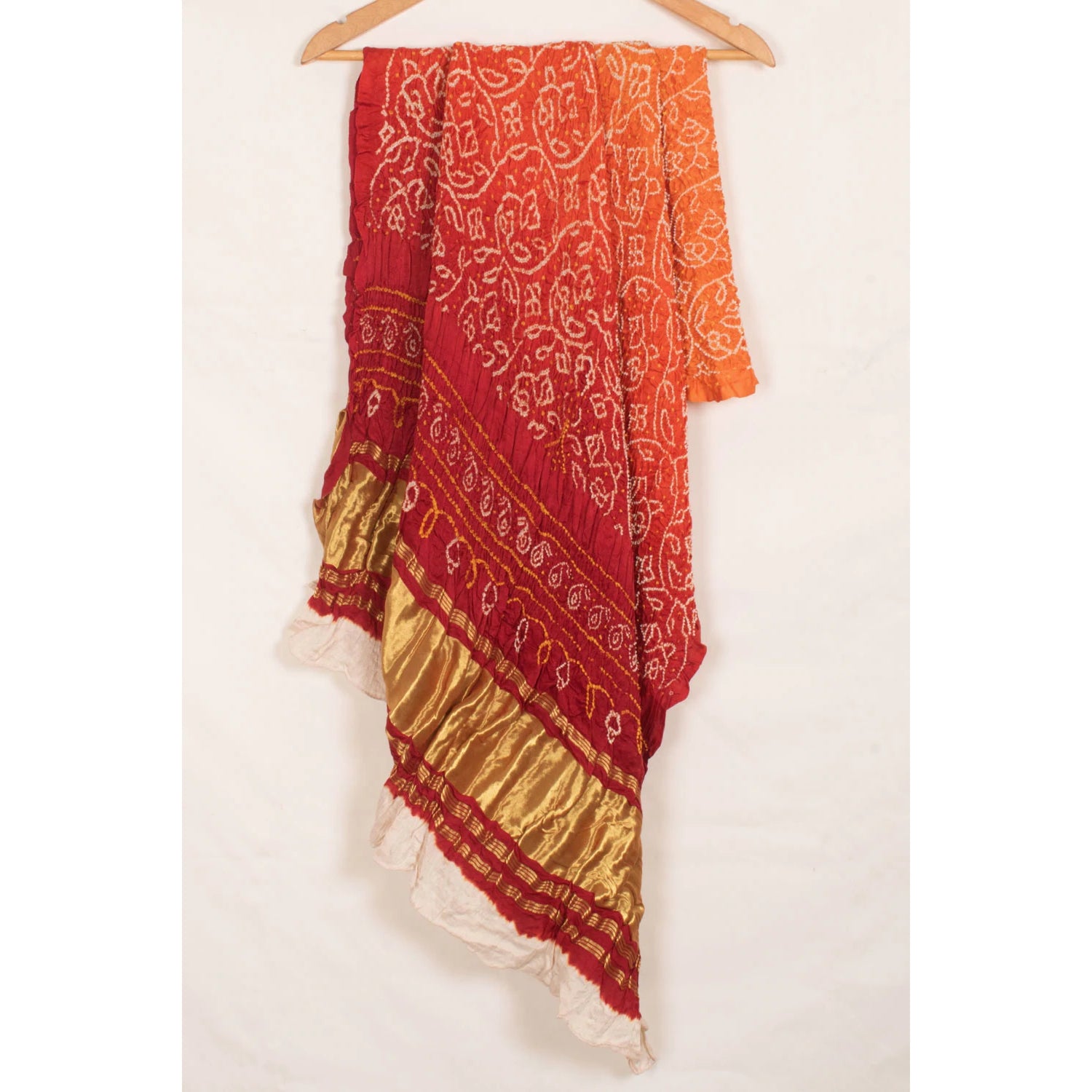 Handcrafted Bandhani Gajji Silk Dupatta