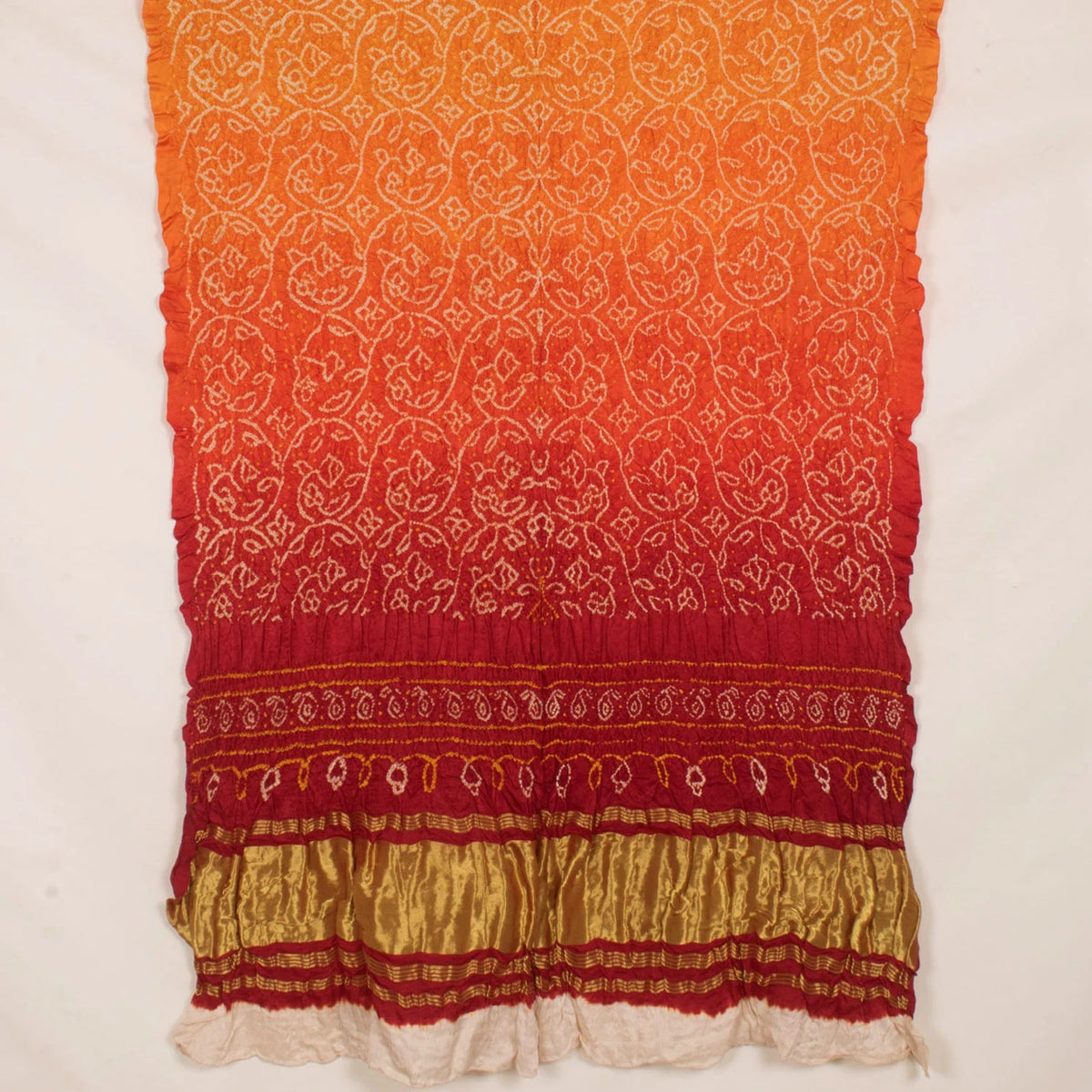 Handcrafted Bandhani Gajji Silk Dupatta