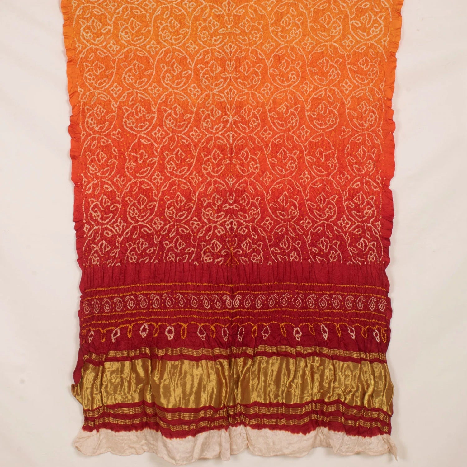 Handcrafted Bandhani Gajji Silk Dupatta