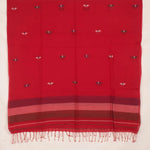 Handwoven Jamdani Cotton Dupatta-Rutambhara-RUTAMBHARA