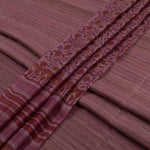Hand Block Printed Geecha Silk Salwar Suit Material-Rutambhara-RUTAMBHARA
