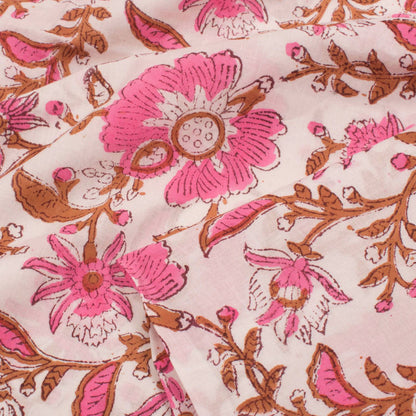 Hand Block Printed Cotton Salwar Suit Material-Rutambhara-RUTAMBHARA