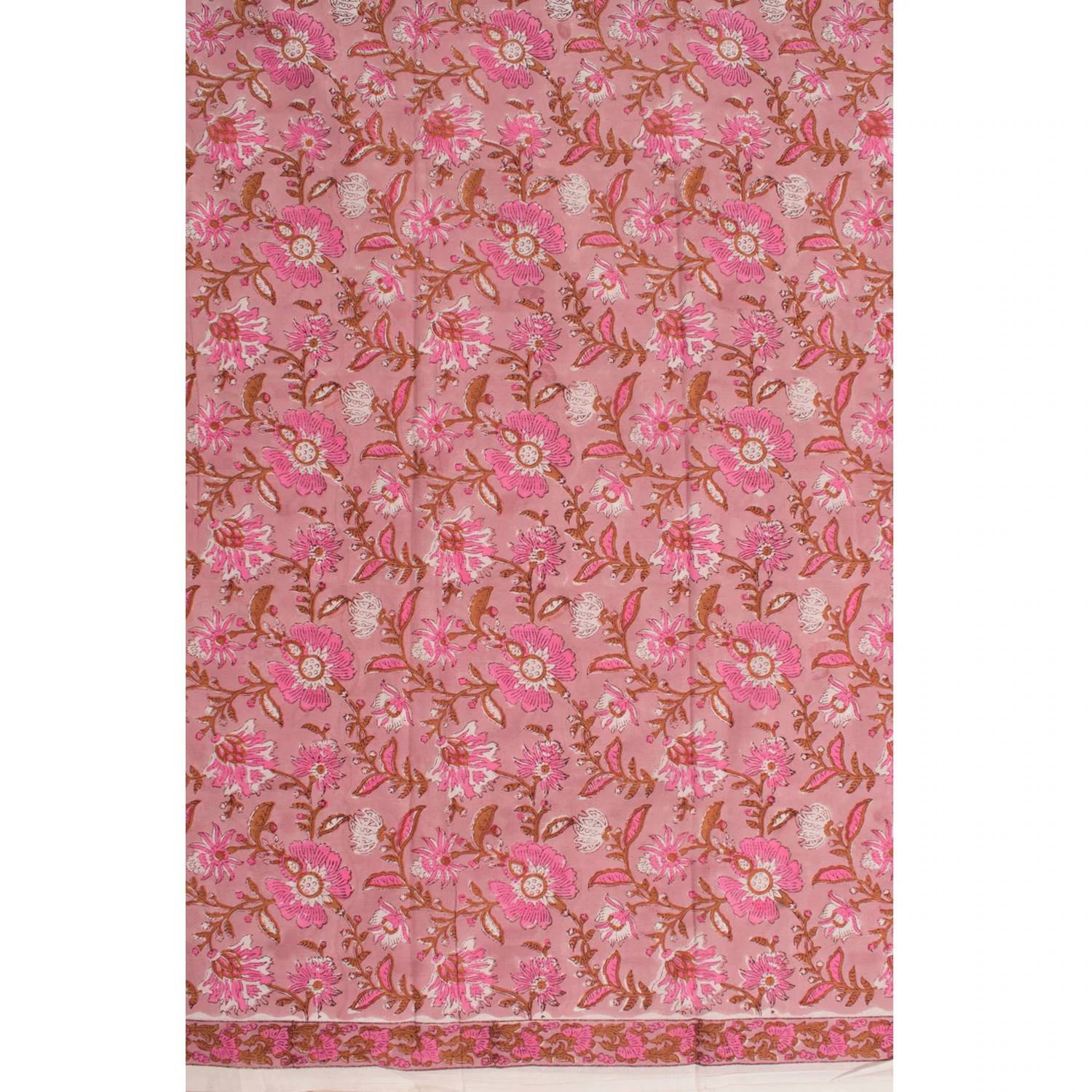 Hand Block Printed Cotton Salwar Suit Material-Rutambhara-RUTAMBHARA