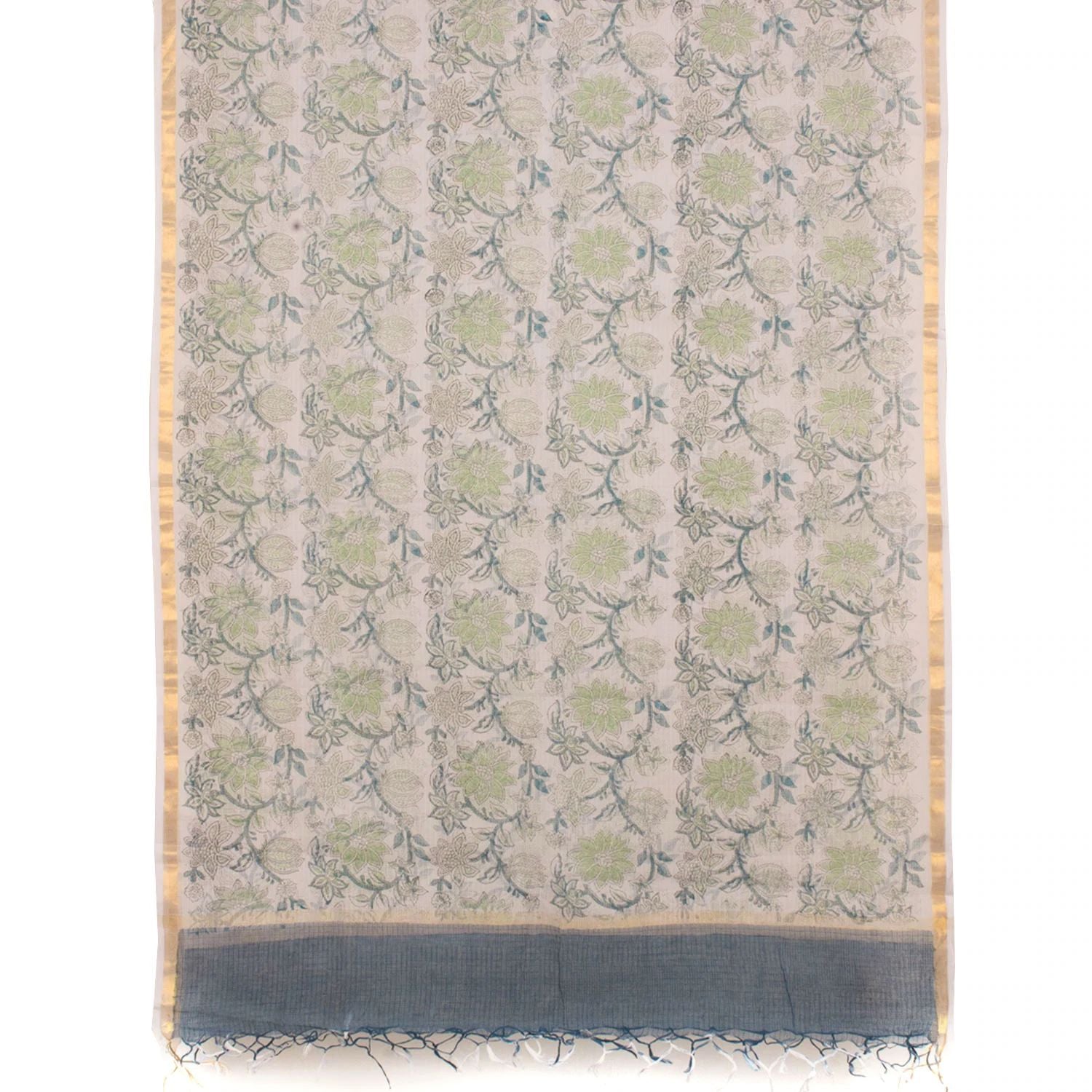 Hand Block Printed Cotton Salwar Suit Material-Rutambhara-RUTAMBHARA