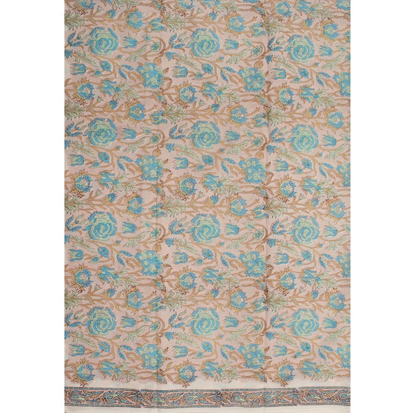 Hand Block Printed Cotton Salwar Suit Material-Rutambhara-RUTAMBHARA