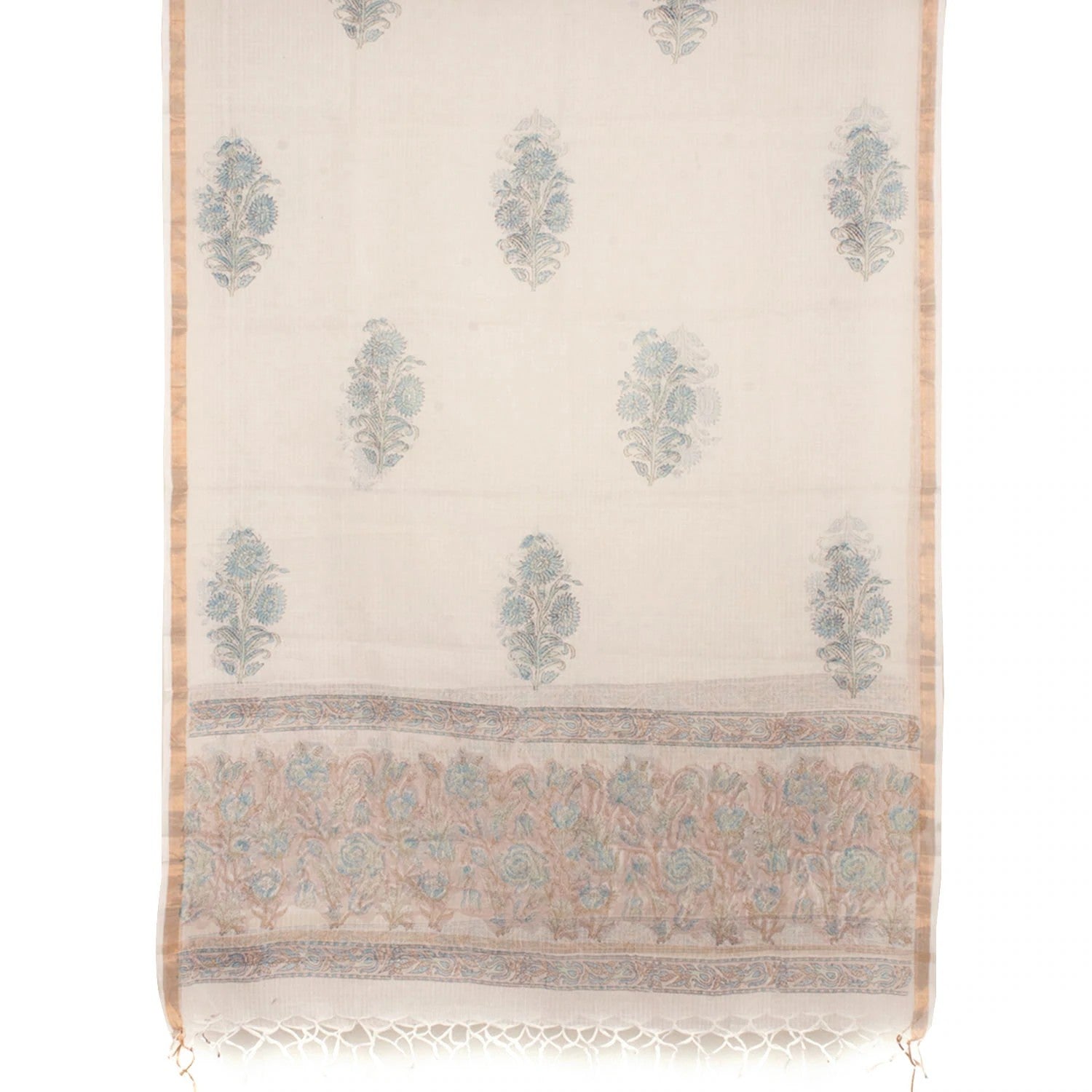 Hand Block Printed Cotton Salwar Suit Material-Rutambhara-RUTAMBHARA