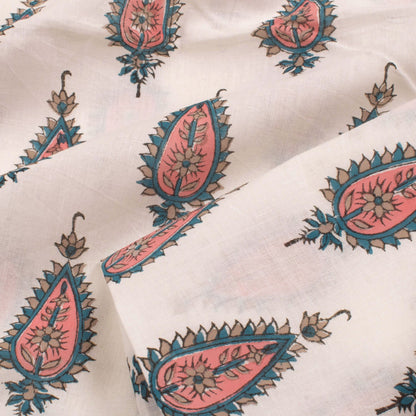 Hand Block Printed Cotton Salwar Suit Material-Rutambhara-RUTAMBHARA