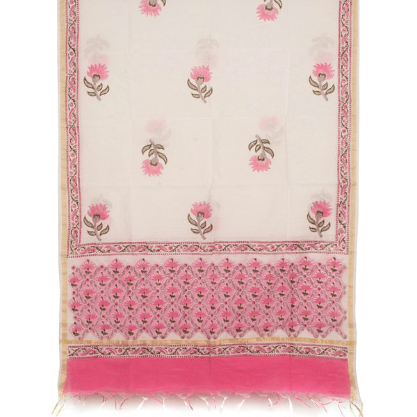 Hand Block Printed Cotton Salwar Suit Material-Rutambhara-RUTAMBHARA