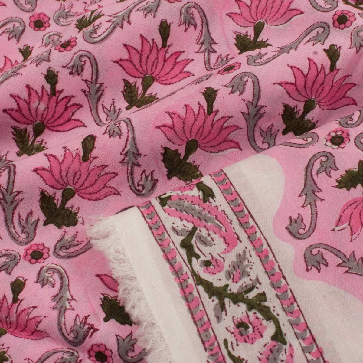 Hand Block Printed Cotton Salwar Suit Material