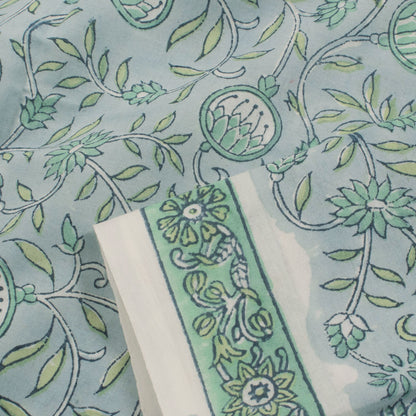 Hand Block Printed Cotton Salwar Suit Material-Rutambhara-RUTAMBHARA