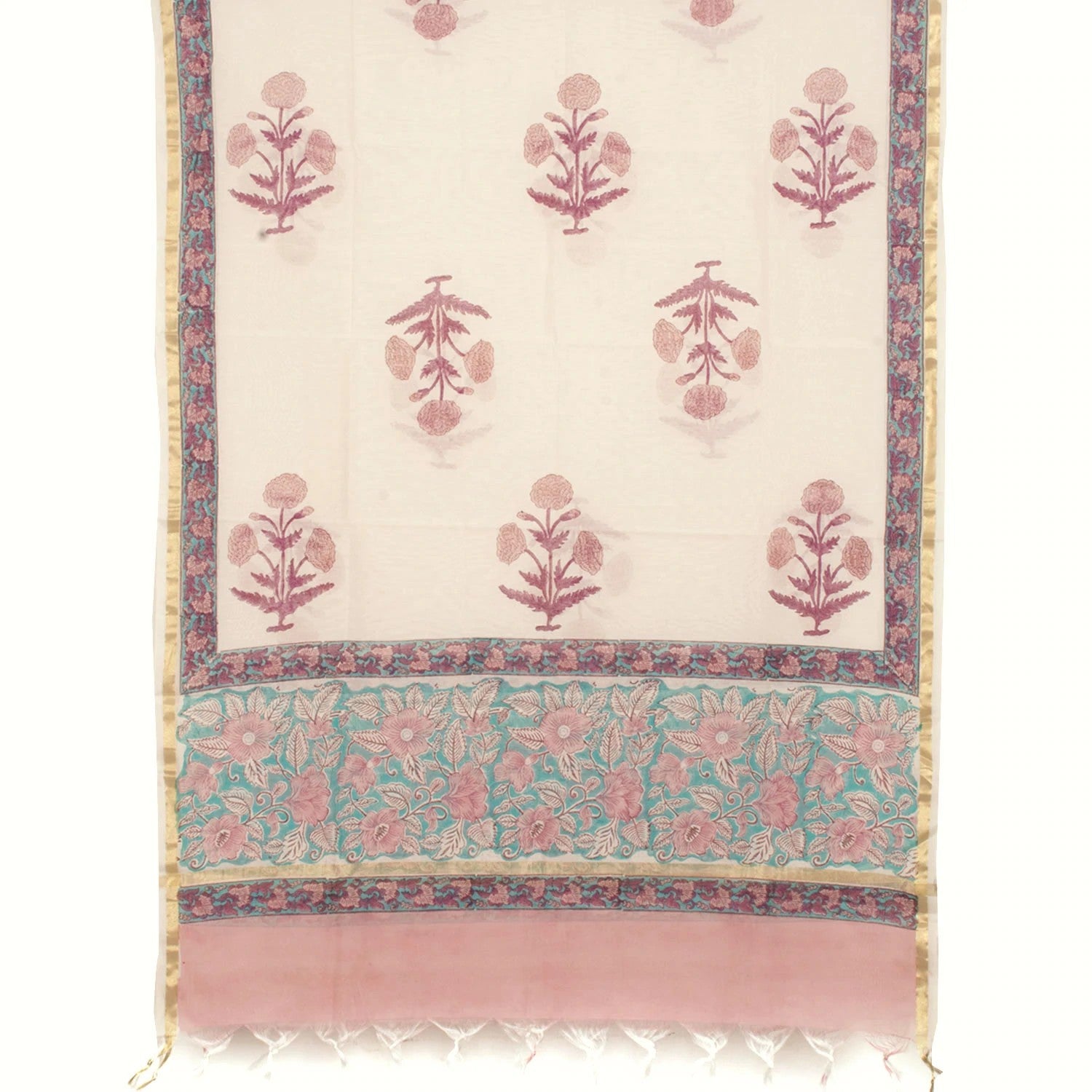 Hand Block Printed Cotton Salwar Suit Material-Rutambhara-RUTAMBHARA