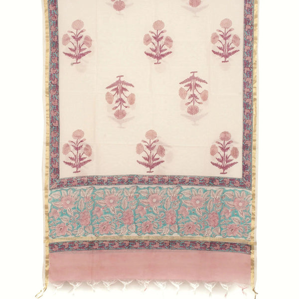 Hand Block Printed Cotton Salwar Suit Material-Rutambhara-RUTAMBHARA