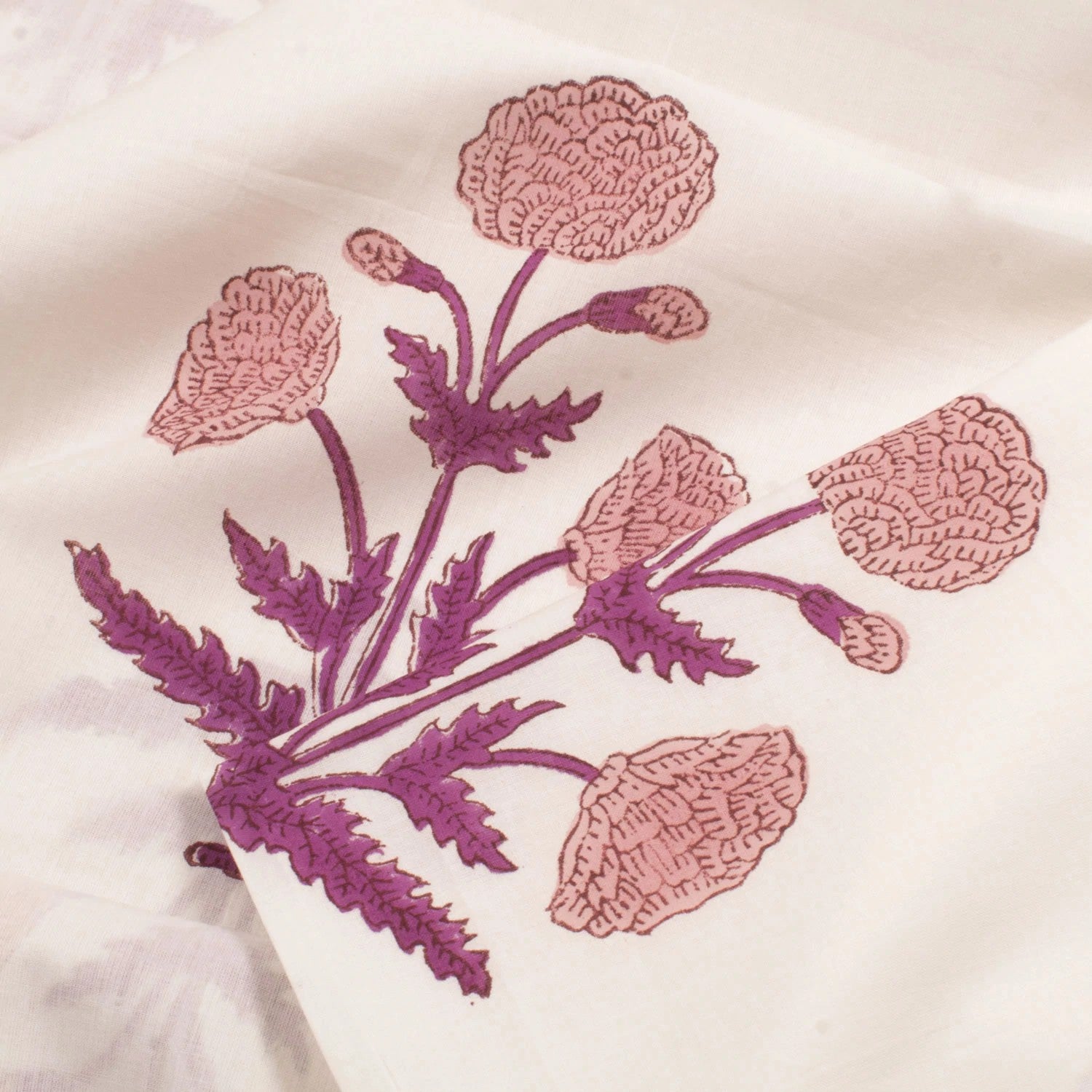 Hand Block Printed Cotton Salwar Suit Material-Rutambhara-RUTAMBHARA