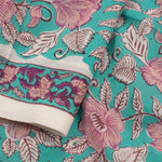 Hand Block Printed Cotton Salwar Suit Material-Rutambhara-RUTAMBHARA