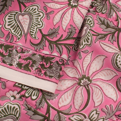 Hand Block Printed Cotton Salwar Suit Material-Rutambhara-RUTAMBHARA