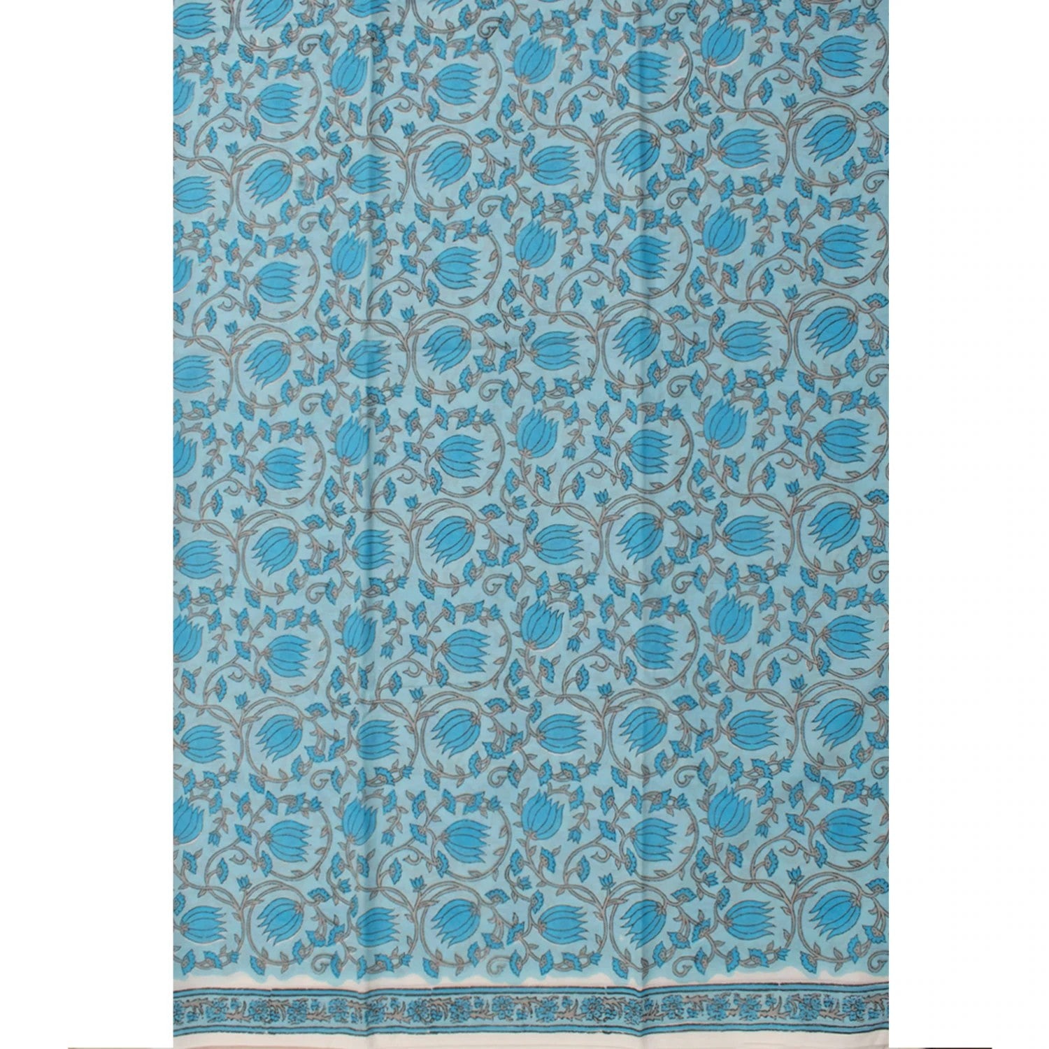 Hand Block Printed Cotton Salwar Suit Material-Rutambhara-RUTAMBHARA