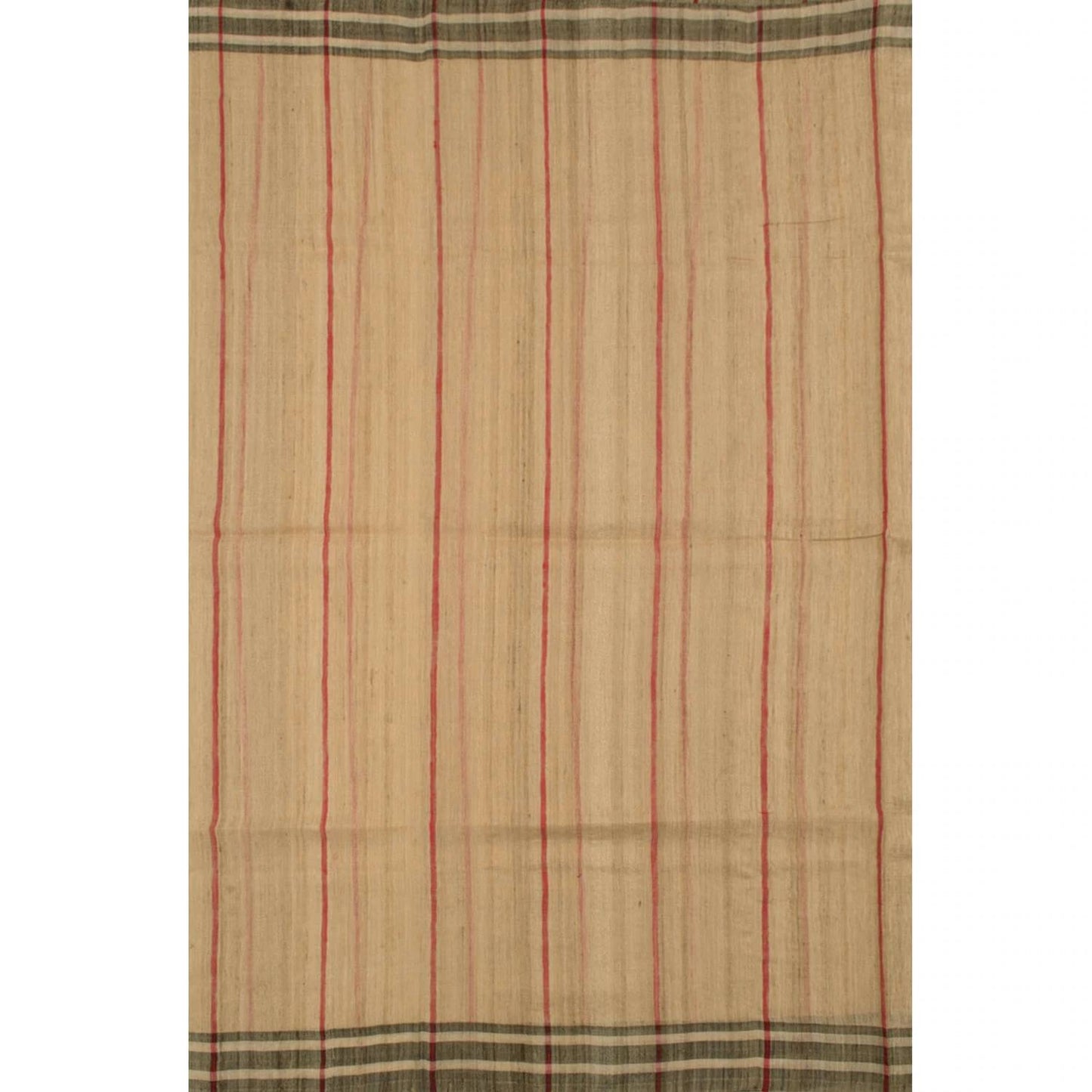 Handwoven and Handspun Tussar Cotton Saree
