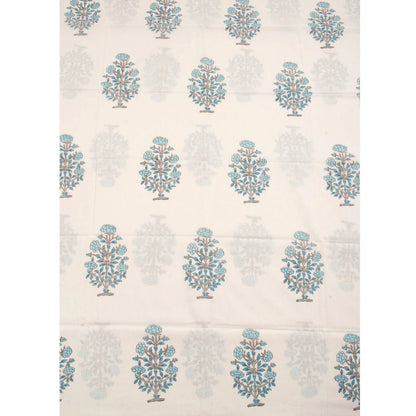 Hand Block Printed Cotton Salwar Suit Material-Rutambhara-RUTAMBHARA
