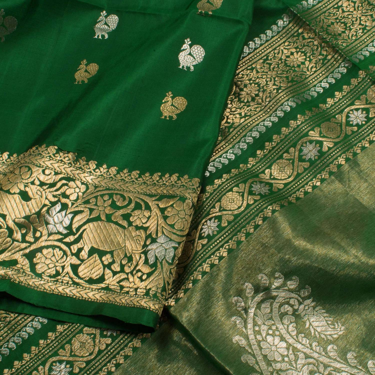 Handwoven Banarasi Katan Silk Saree-Rutambhara-RUTAMBHARA